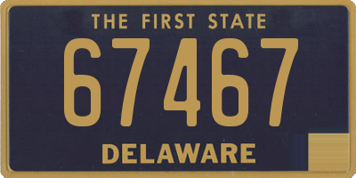 DE license plate 67467