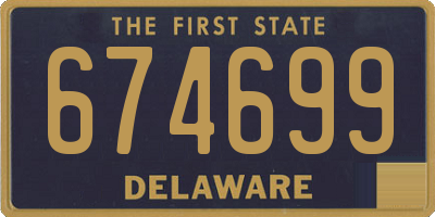 DE license plate 674699