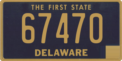 DE license plate 67470