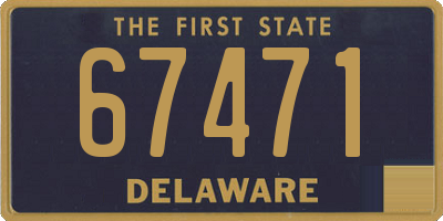 DE license plate 67471