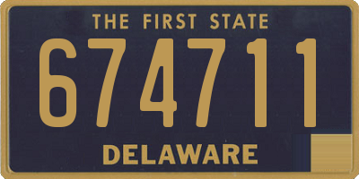 DE license plate 674711