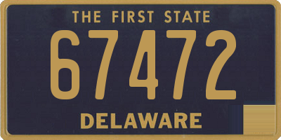 DE license plate 67472