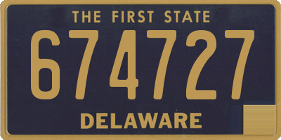 DE license plate 674727