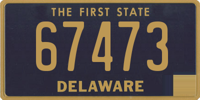 DE license plate 67473