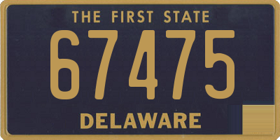 DE license plate 67475