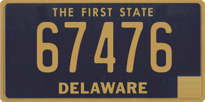 DE license plate 67476