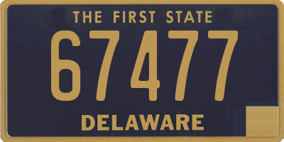 DE license plate 67477