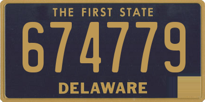 DE license plate 674779