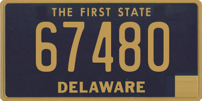 DE license plate 67480