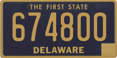 DE license plate 674800