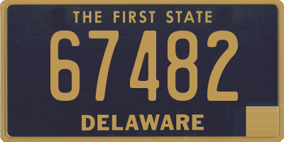 DE license plate 67482