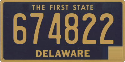 DE license plate 674822