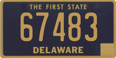 DE license plate 67483