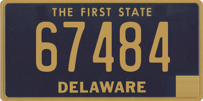 DE license plate 67484