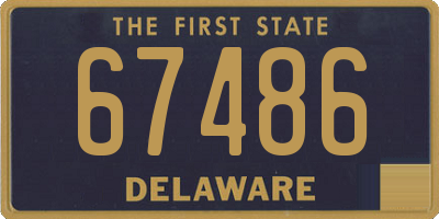 DE license plate 67486