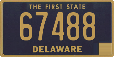 DE license plate 67488
