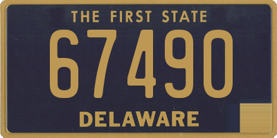 DE license plate 67490