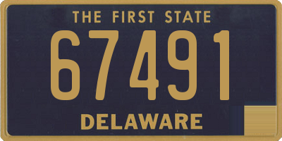 DE license plate 67491