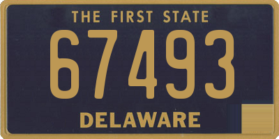 DE license plate 67493
