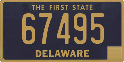 DE license plate 67495