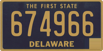 DE license plate 674966