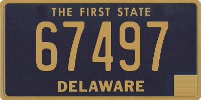 DE license plate 67497