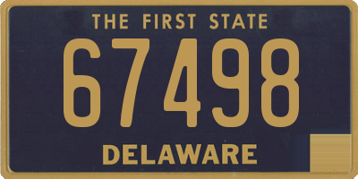 DE license plate 67498