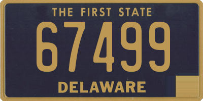DE license plate 67499