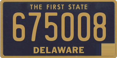 DE license plate 675008