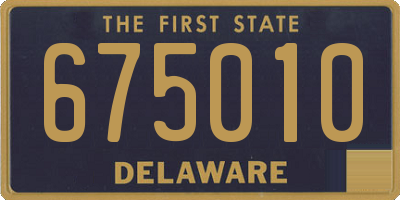 DE license plate 675010