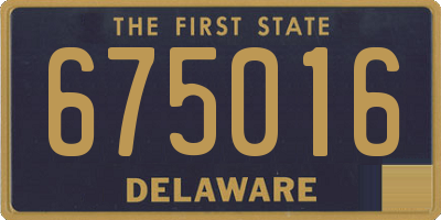 DE license plate 675016