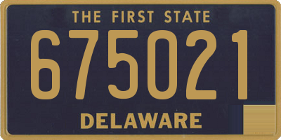 DE license plate 675021