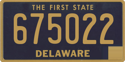 DE license plate 675022
