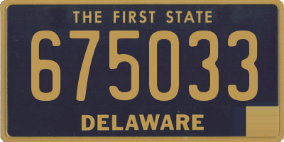 DE license plate 675033