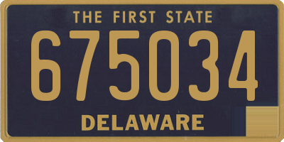 DE license plate 675034