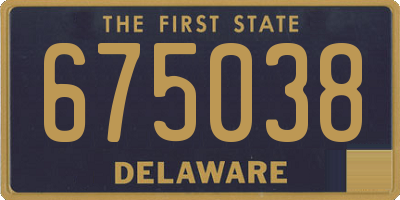 DE license plate 675038