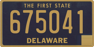 DE license plate 675041