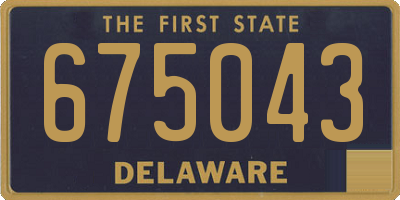 DE license plate 675043