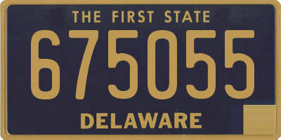 DE license plate 675055