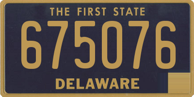 DE license plate 675076