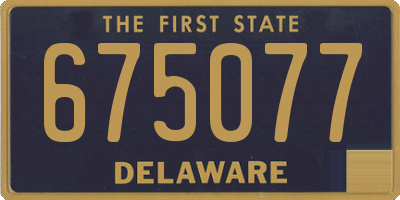 DE license plate 675077