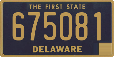 DE license plate 675081