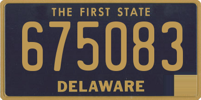 DE license plate 675083
