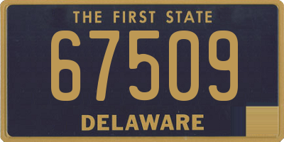 DE license plate 67509