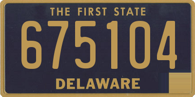 DE license plate 675104