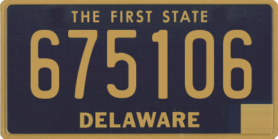 DE license plate 675106