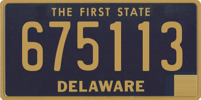 DE license plate 675113