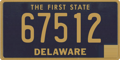 DE license plate 67512