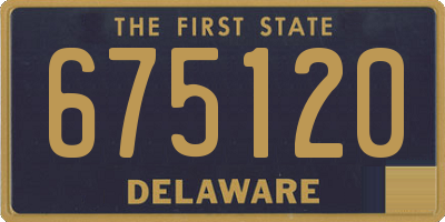 DE license plate 675120