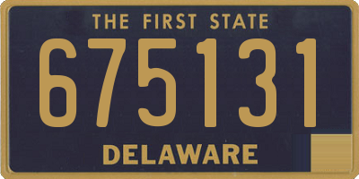 DE license plate 675131